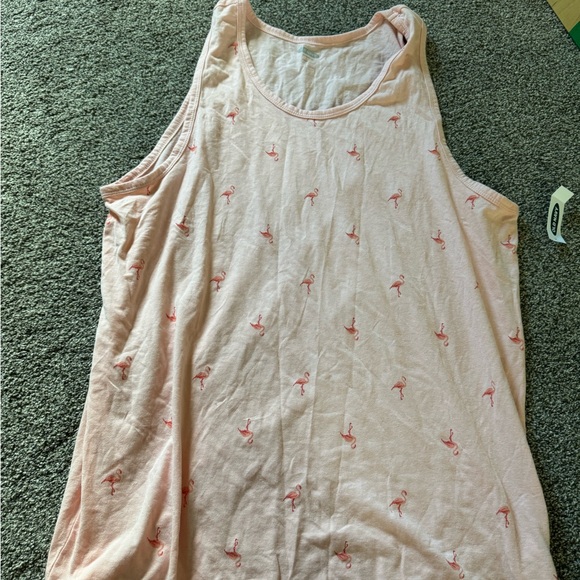 Old navy pink flamingo workout tank top NWT - Picture 1 of 4
